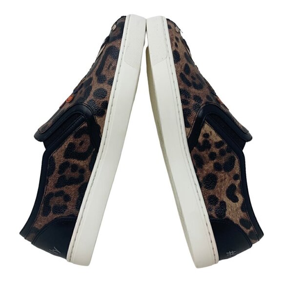 Rare New Dolce & Gabbana Leather Leopard #DGFamily Y2K Slip On Loafers Sneakers - Picture 11 of 16